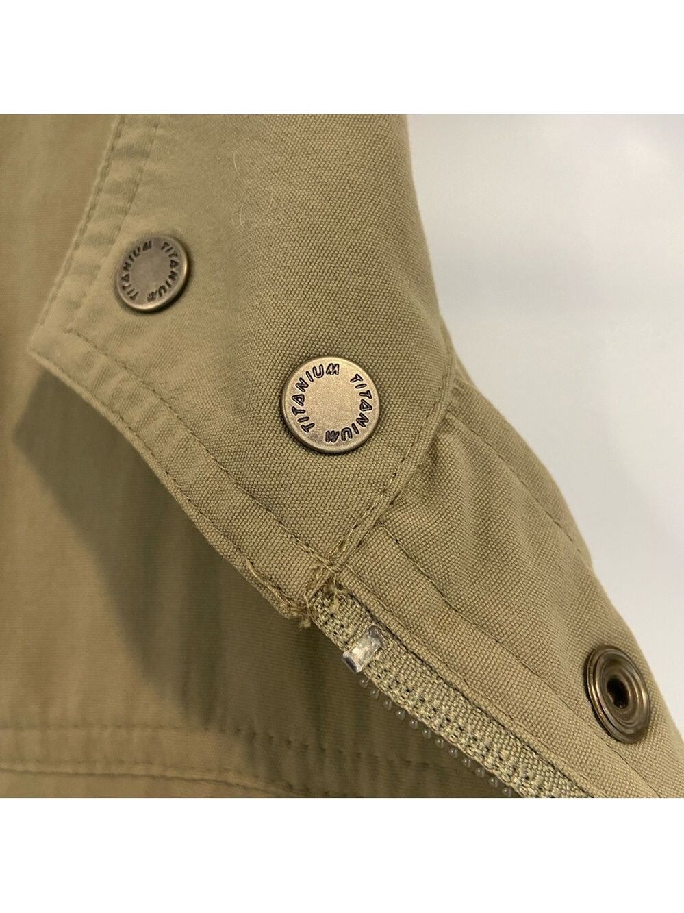 Columbia Titanium outdoor sleeveless jacket vest pockets men Medium olive green - Picture 8 of 16
